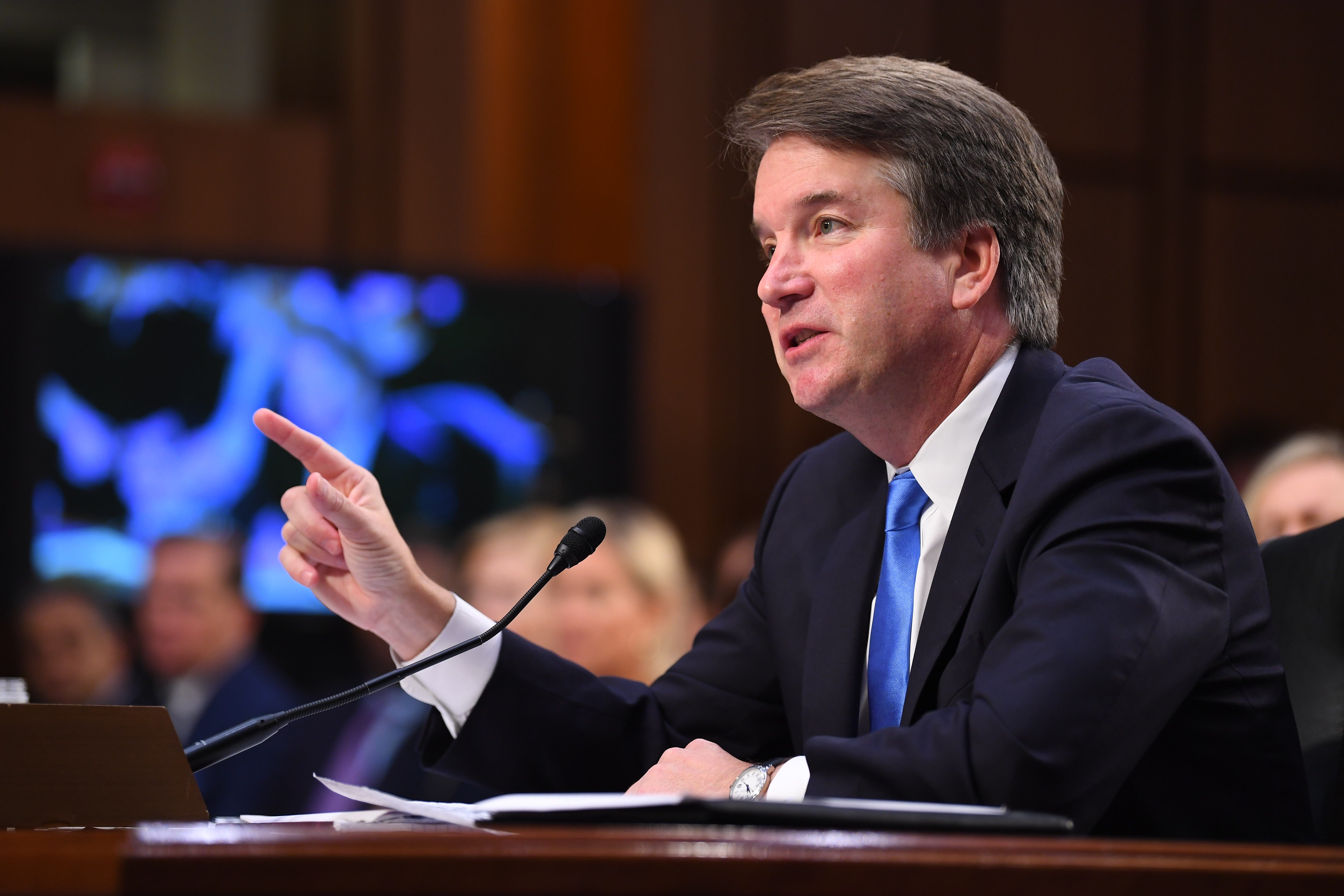 Supreme Court Associate Justice nominee Brett Kavanaugh appears before the Senate Judiciary Committee during his confirmation hearing on Sept. 5, 2018, in Washington, D.C.