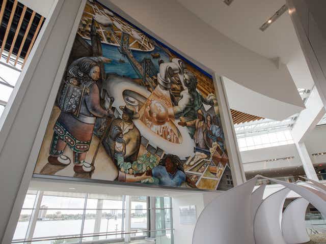 Massive New Mural At Cobo Center Depicts Detroit Innovation