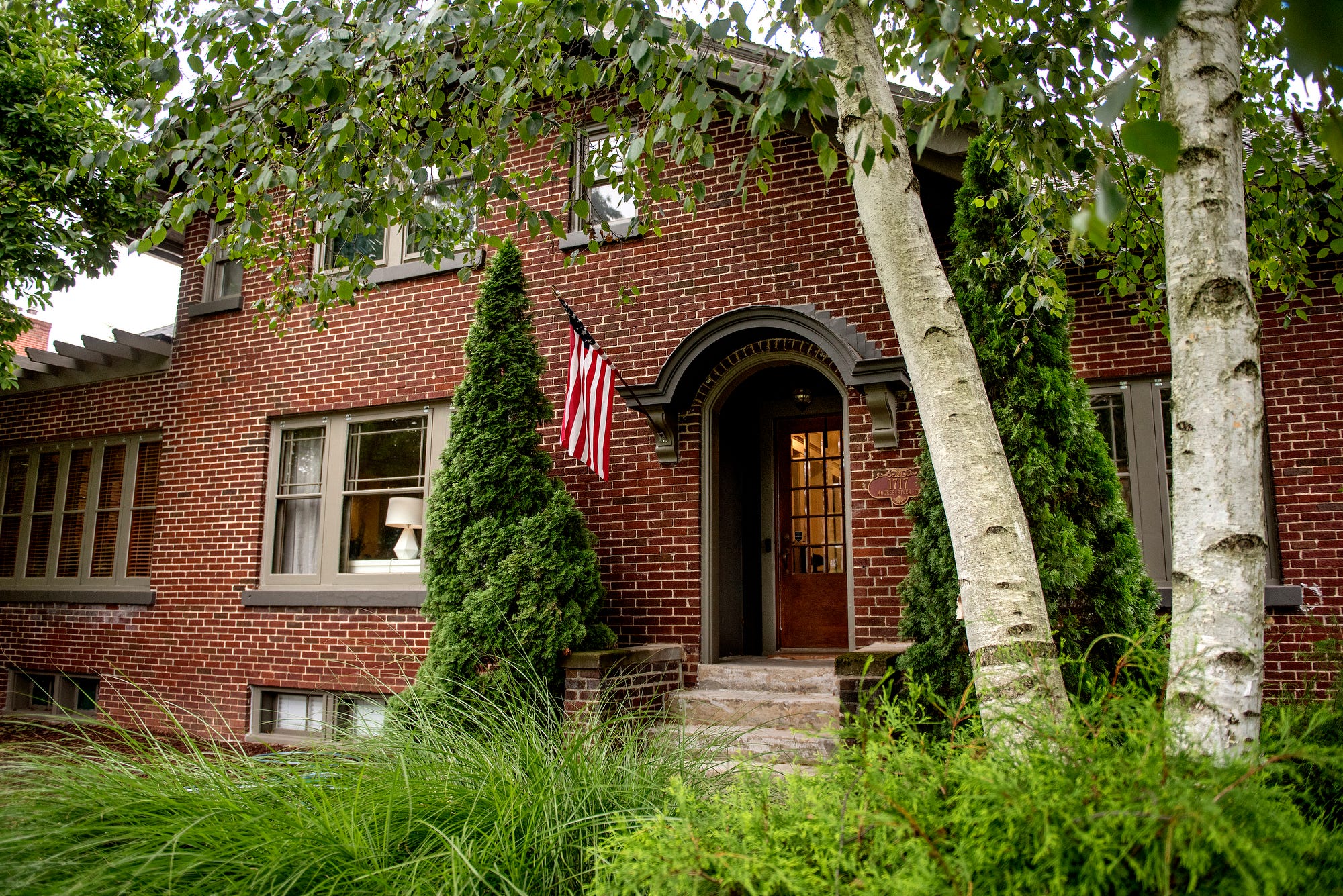 Centuryold house on Moores River Drive in Lansing has modern touches
