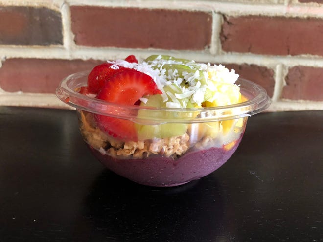 Strawberries, honeydew and mango are just some of the options at Frutta Bowls in Cinnaminson. There is a second South Jersey location in Marlton.