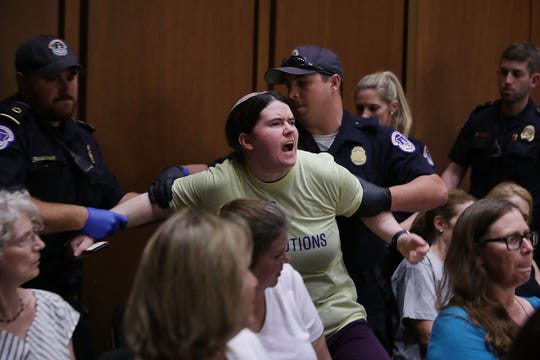 Angry protesters interrupted Supreme Court nominee Brett Kavanaugh's confirmation hearing for four days to vent their grievances over potential changes for abortion rights, health care, gun control and other issues.
