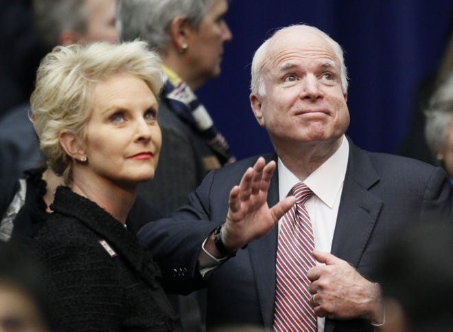 Sen. John McCain and Cindy McCain in 2011.