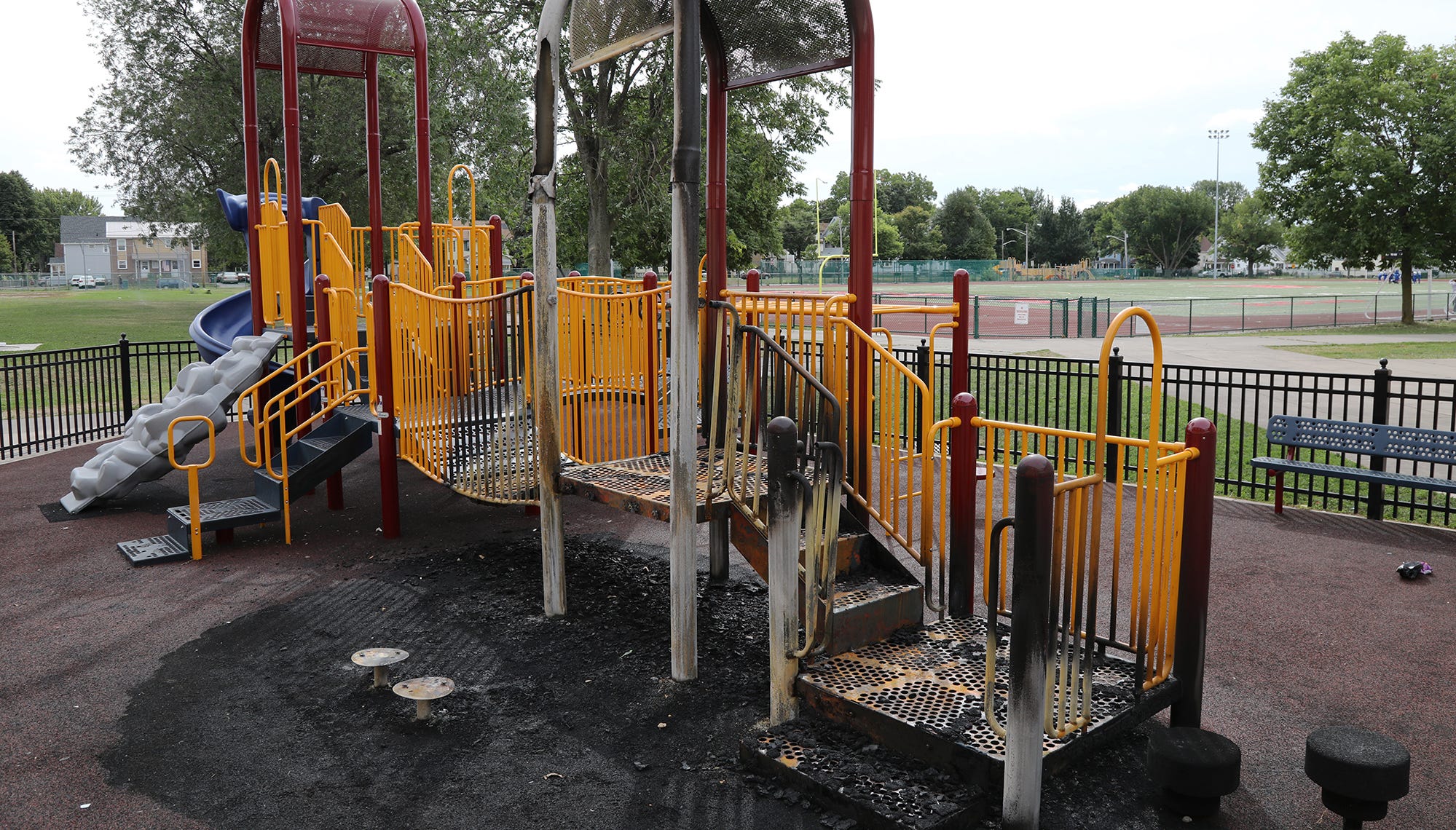 Wilson Foundation Academy playground set on fire
