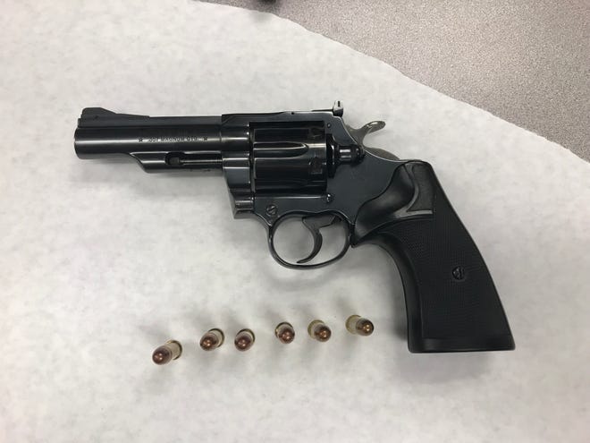 This loaded .357-magnum revolver was seized by Oxnard police.