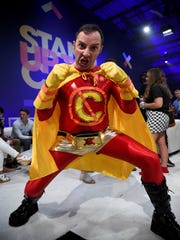 Tony Hale brings the superhero to "Stand Up to Cancer."