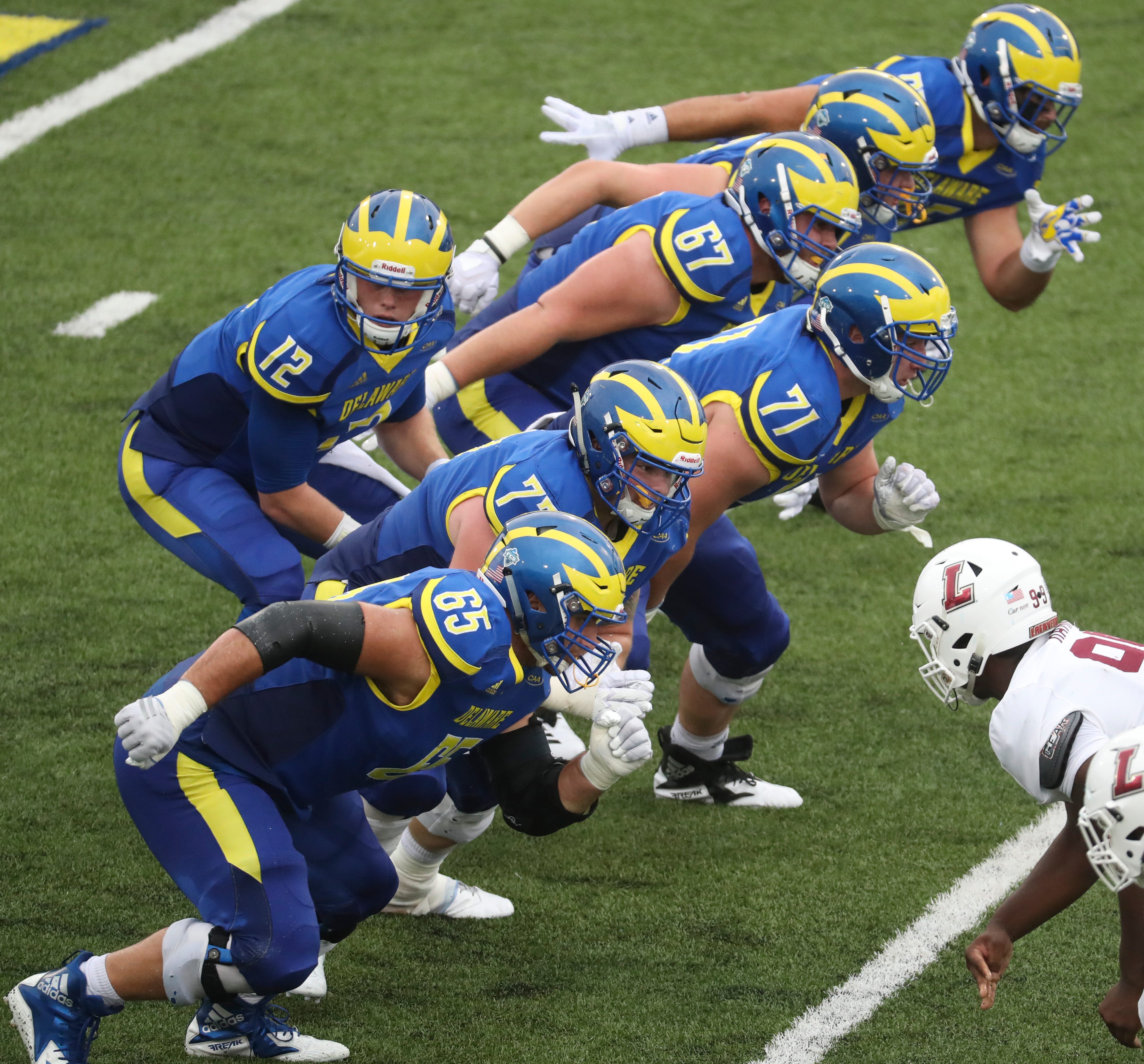 University Of Delaware Football Blue Hens Defeat Lafayette Leopards