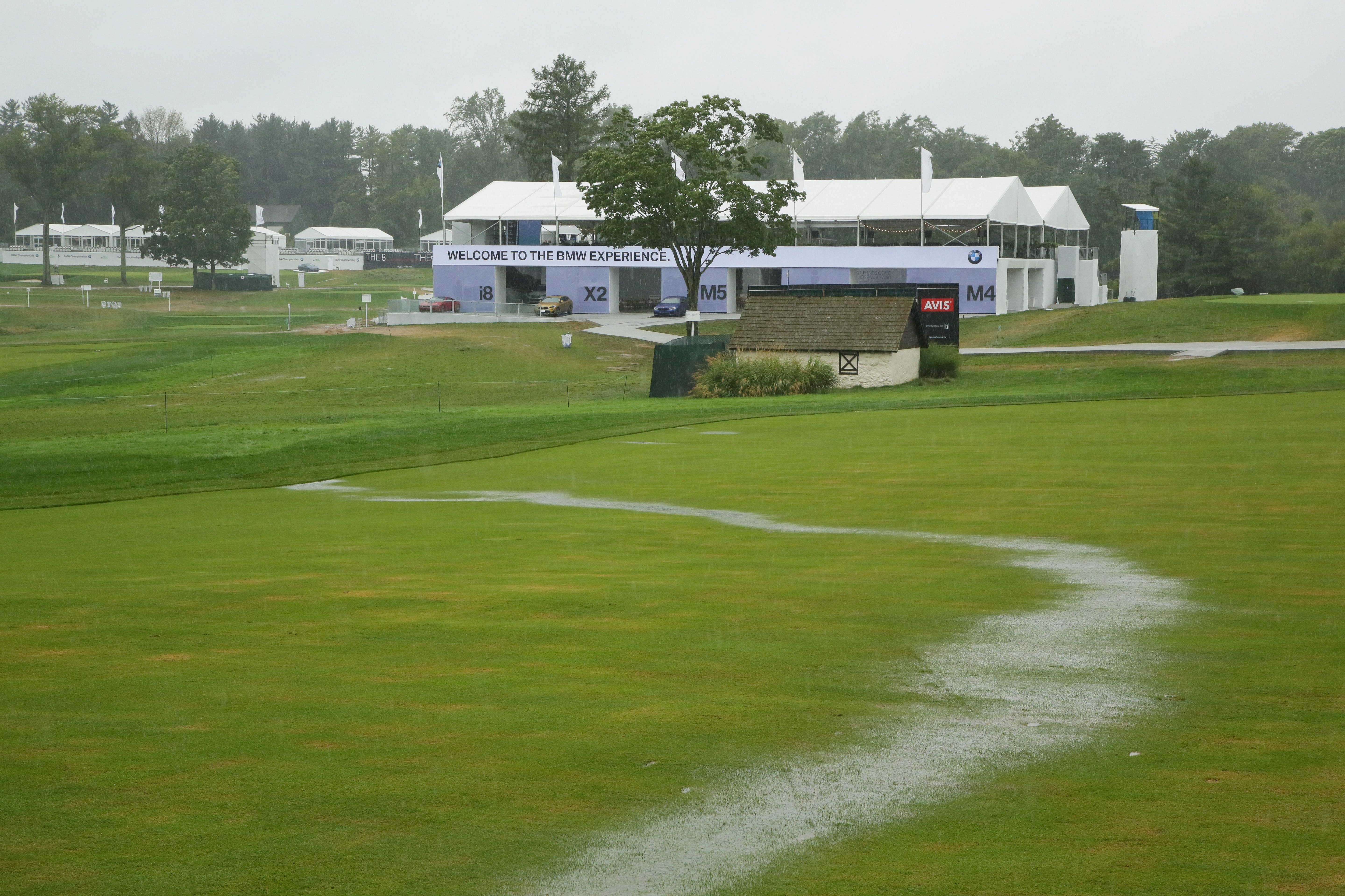 Bmw Championship Final Round Suspended Until Monday Due To Rain
