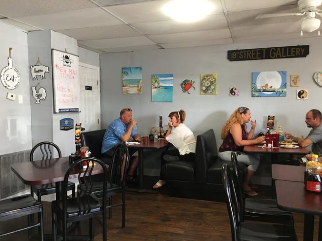 The dining room at Daddy O's in Port St. John tends to fill up, so be prepared to wait for a seat.