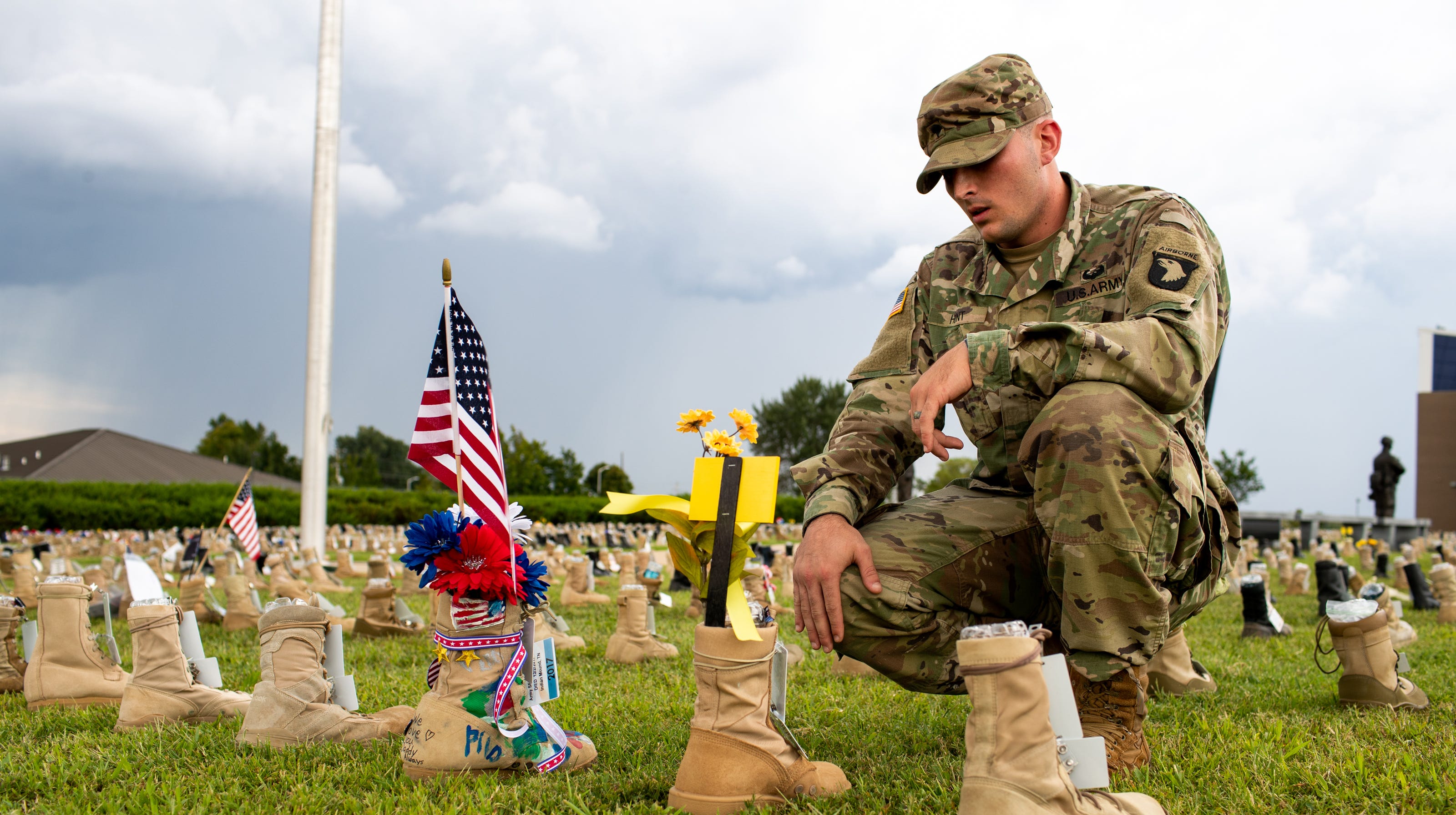 Remembering 9/11: Finding a soldier among field of boots