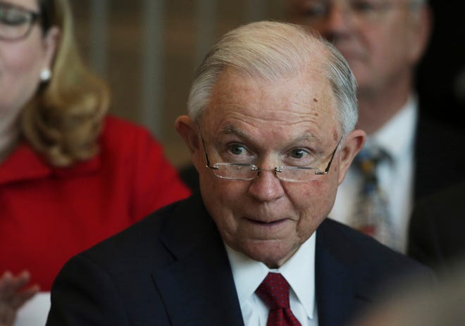 U.S. Attorney General Jeff Sessions spoke about a federal effort to crack down on violent crime in a visit to the Utah State Capitol on Wednesday.