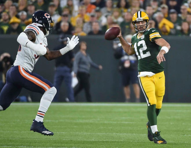 Packers Aaron Rodgers Completes Wild Comeback Vs Bears After Injury