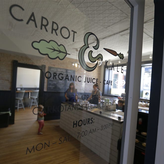 Carrot & Kale, an organic juice bar and cafe at 110 Algoma Blvd., Oshkosh, offers healthy food and drink options Tuesday, Sept. 11, 2018.