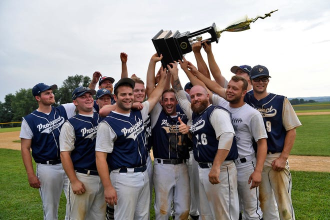 East Prospect wins back to back games to defeat Stoverstown in the best-of-thee York County Baseball Championship, Sunday, August 12, 2018.  John A. Pavoncello photo