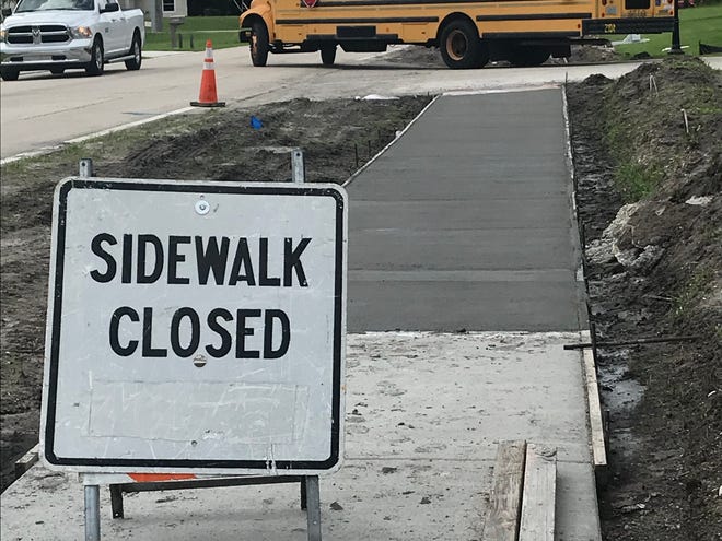 Port St. Lucie is constructing a network of sidewalks on Bayshore Boulevard and Oakridge Drive, in part to improve safety for school children.