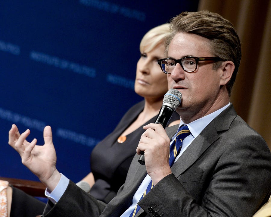 Joe Scarborough and Mika Brzezinski, co-hosts of "Morning Joe" on MSNBC, may not make the president's list of must-see TV.