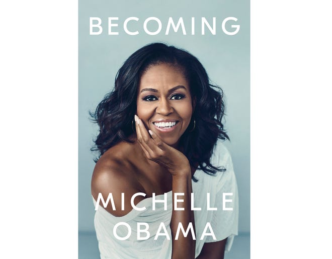 This cover image released by Crown shows "Becoming" by Michelle Obama, available on Nov. 13. Obama will visit 10 cities to promote her memoir, including Detroit.