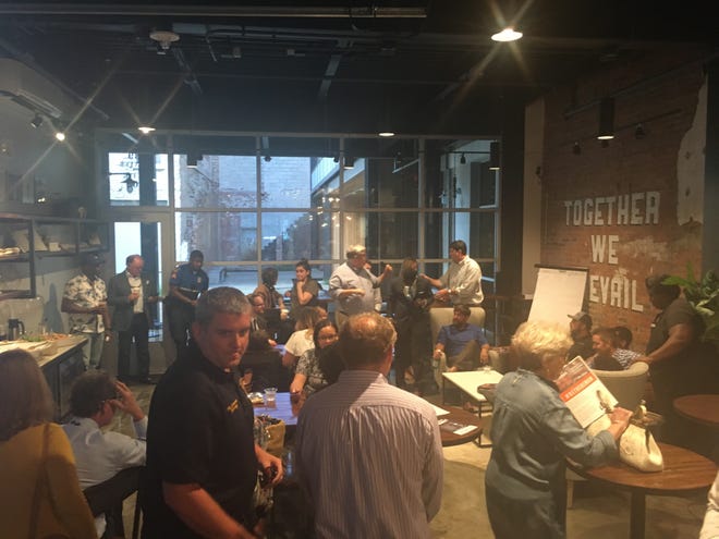 Residents and stakeholders gathered at Prevail Union on Tuesday, Sept. 11, 2018 to talk about the future of the city.