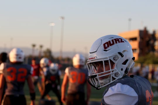OUAZ players practice on Tuesday night in Surprise on Sept. 11, 2018 for its second home game against Oklahoma Panhandle State.
