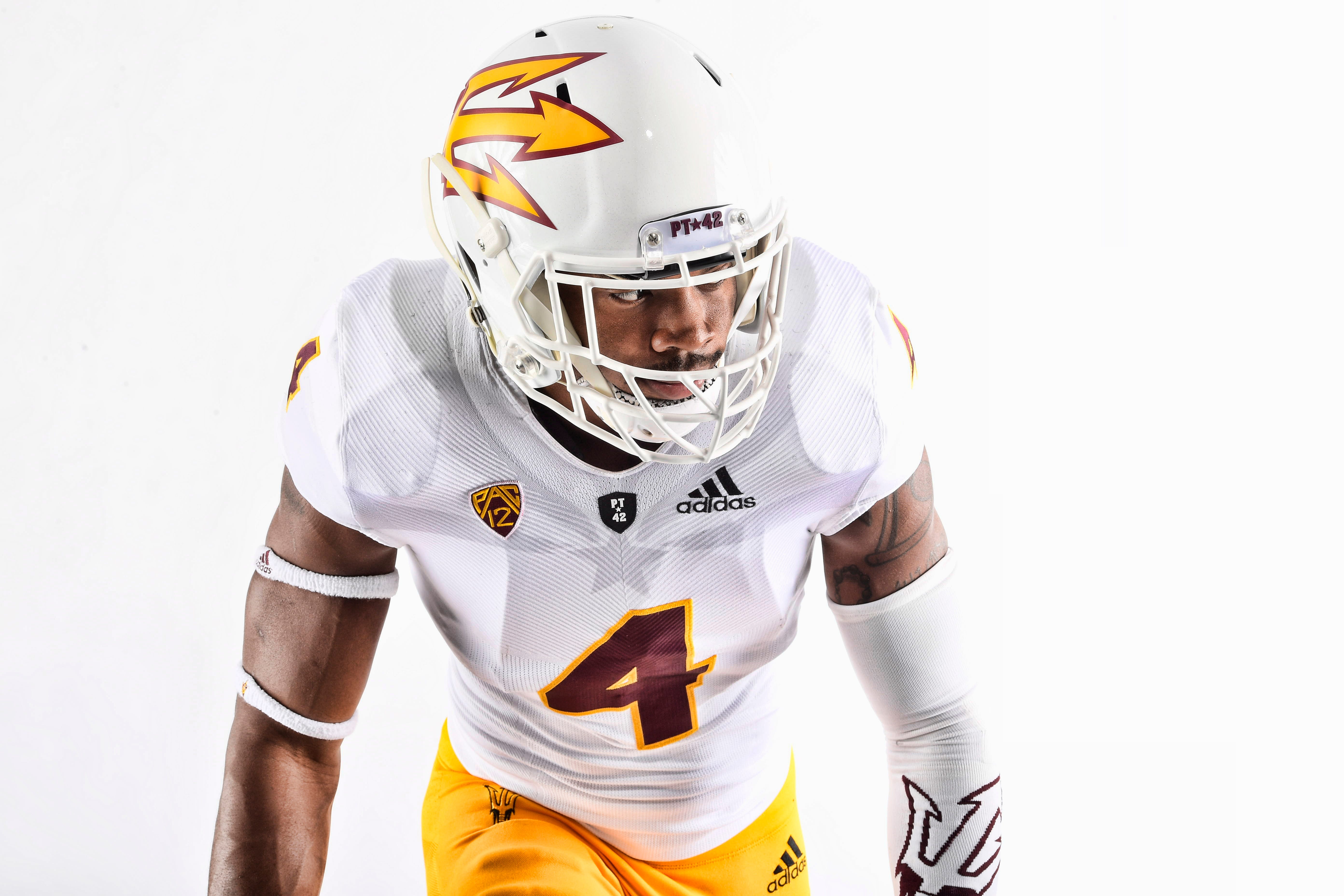 arizona state white football uniforms