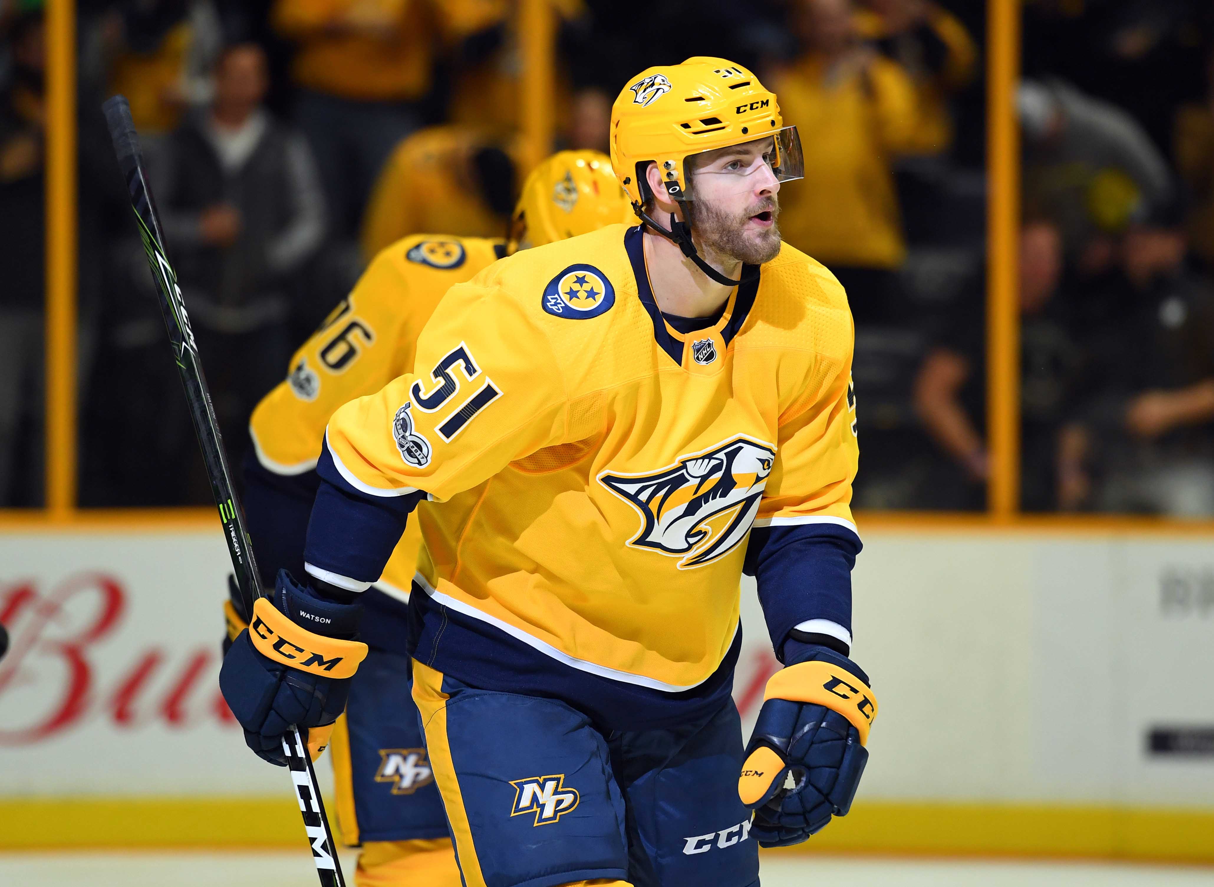 Predators forward Austin Watson suspended 27 games in domestic-violence case