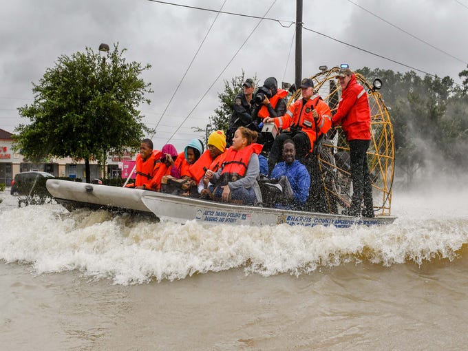 Hurricane rescue vehicles, past and present