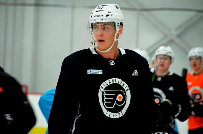 Defenseman Phil Myers impressed as a rookie with the Lehigh Valley Phantoms last season. Now he's trying to prove he's NHL ready.