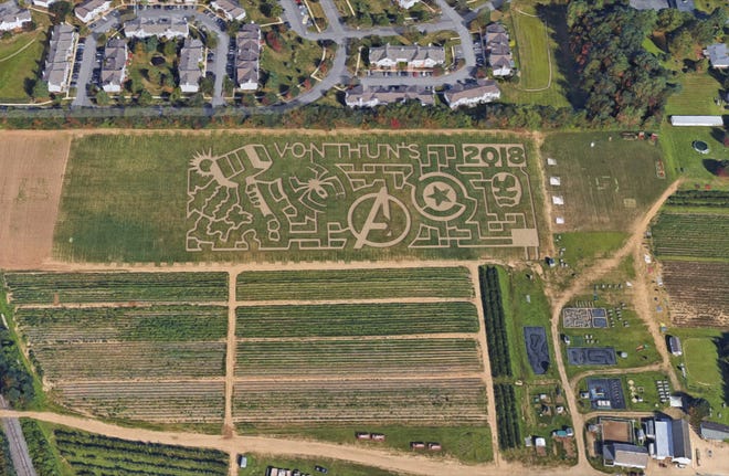 It's that time of year again and Von Thun’s Country Farm Market will open their maze for the fall on Saturday, Sept. 22, kicking off the first of six Fall Harvest weekends. For 2018, their effort — a "Marvelous Superhero Maze" — will be based on beloved superhero characters and their best-known symbols.