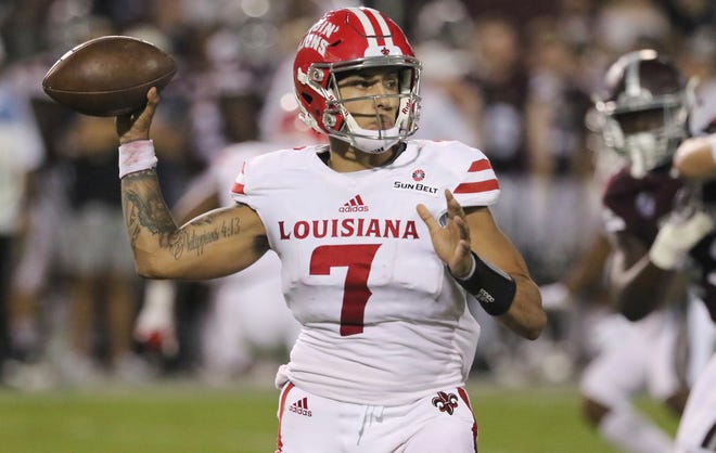 UL quarterback Andre Nunez, shown here against Mississippi State earlier this year, said he didn't play his best game in last Saturday's loss at Appalachian State.