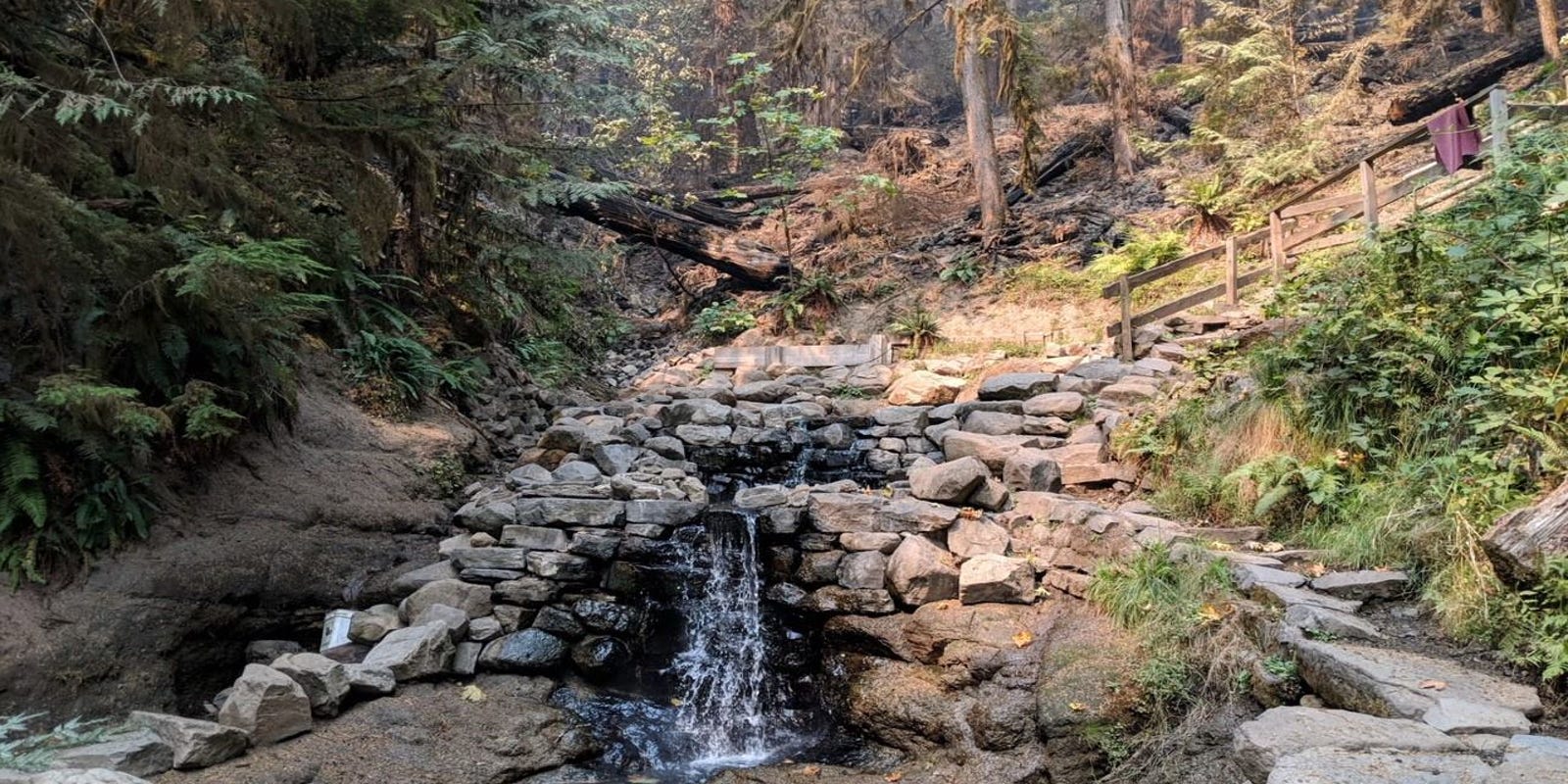 Wildfire damage at Terwilliger Hot Springs revealed in first photos