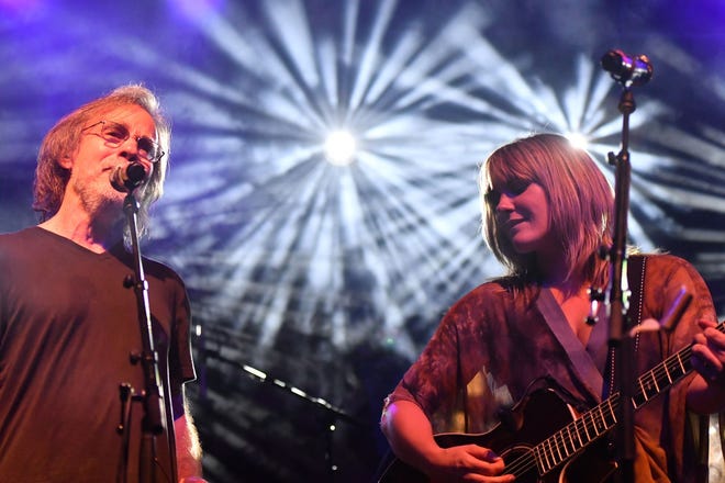 Jackson Browne and Grace Potter perform at Grand Point North in Burlington, VT, on Saturday, Sept. 15, 2018.