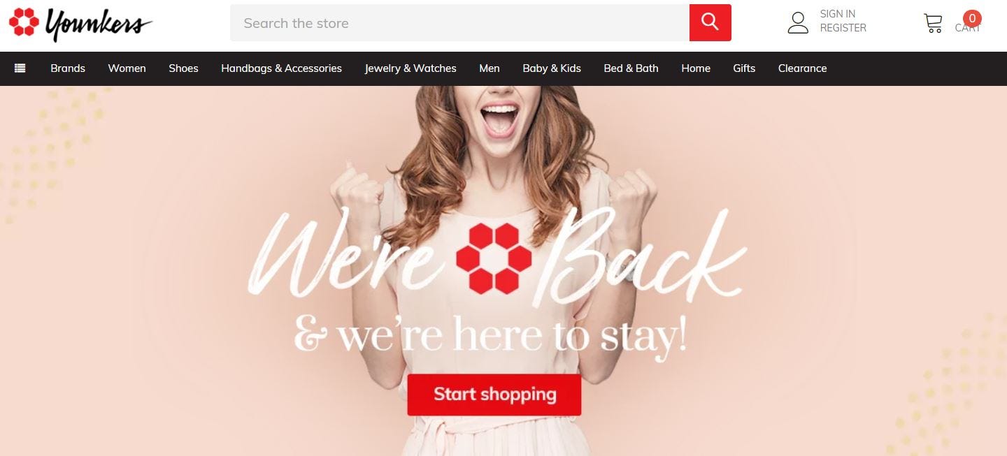Online application for younkers
