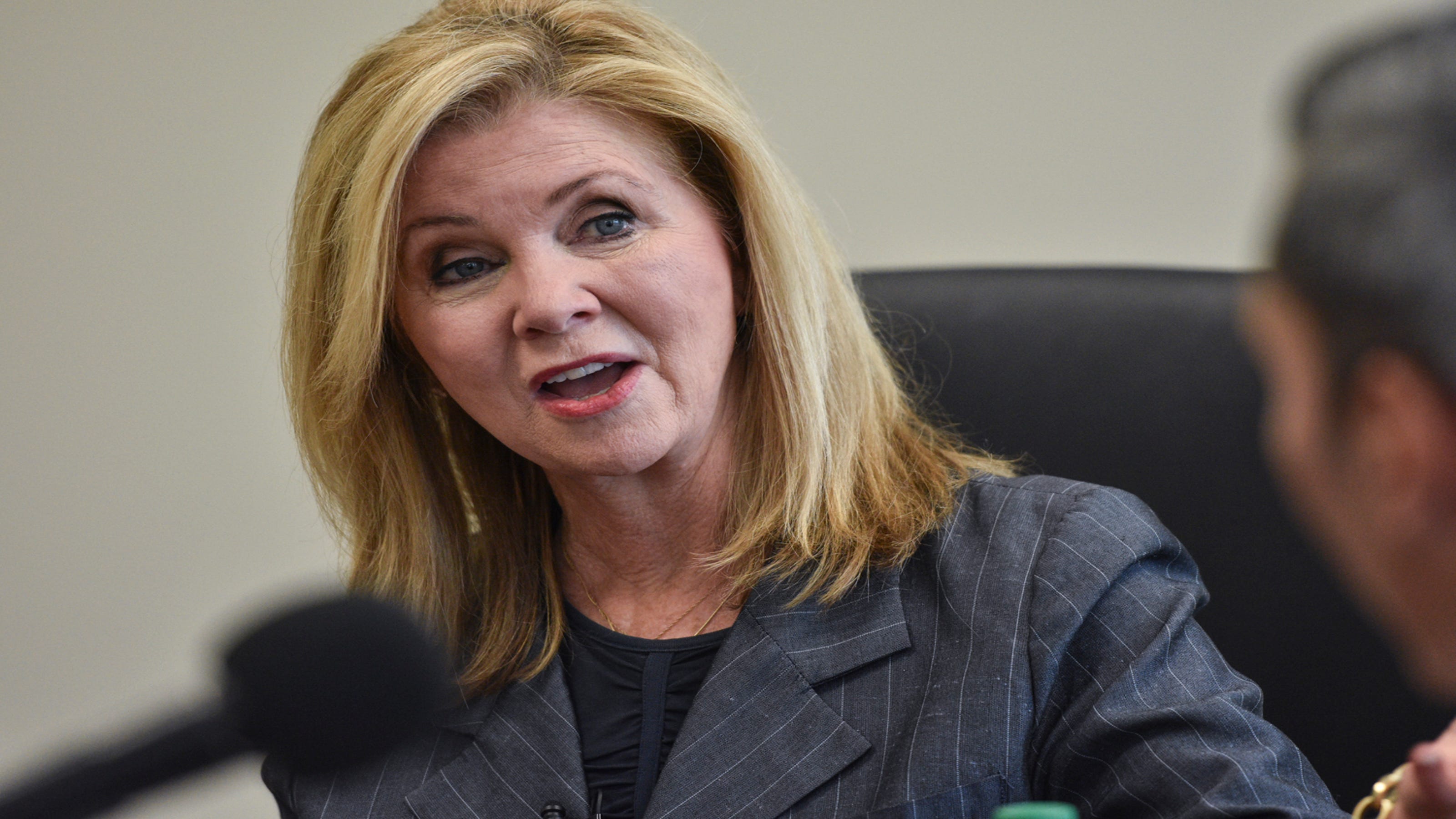 U.S. Senate candidate Marsha Blackburn speaks with The Tennessean's