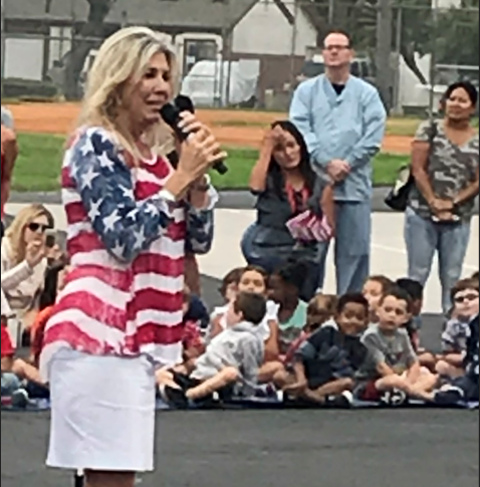 Roni Ellis-Burns, principal of McGaugh Elementary...