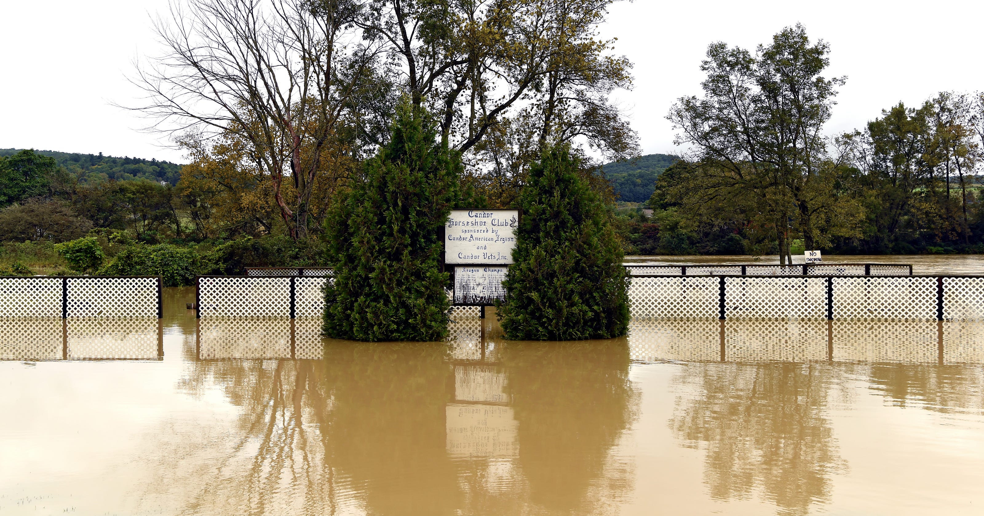Flood levels on Chenango and Susquehanna rivers