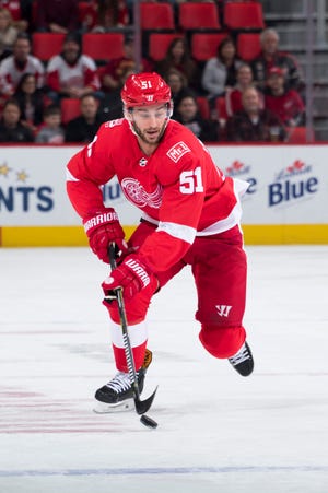 Frans Nielson had 16 goals and 33 points last season in his second season with the Red Wings.