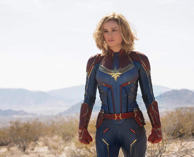 Brie Larson in "Captain Marvel."