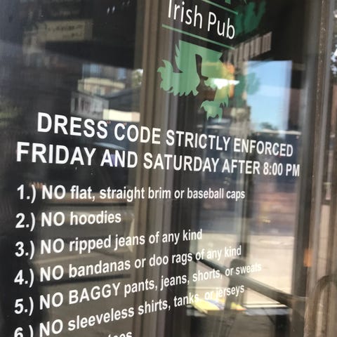 Murphy's Law, at 370 East Ave., has this dress cod
