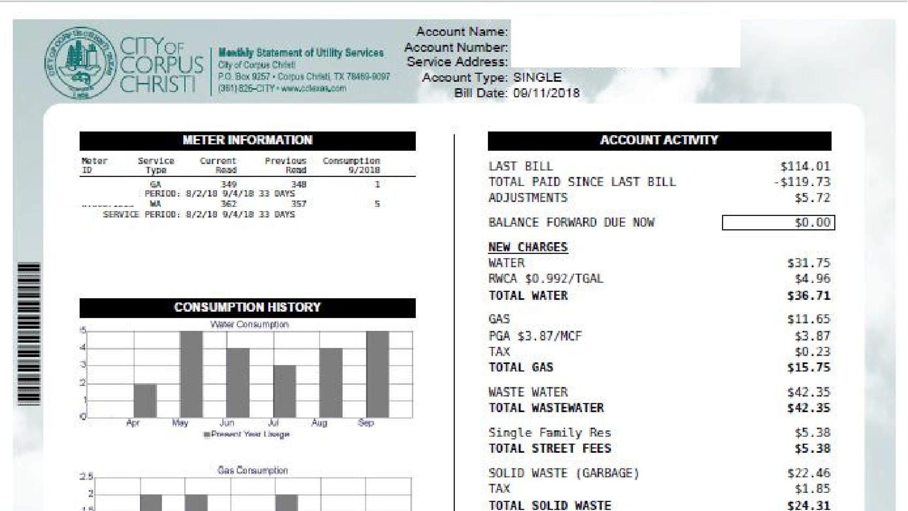 Corpus Christi Water Department Bill Pay & Customer Service