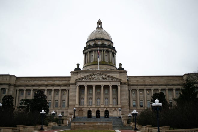 A general view of the Capitol building in Frankfort, Ky