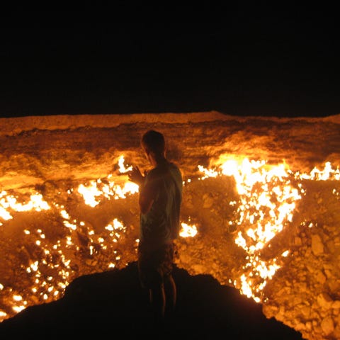 When the Soviet Gas Facility in Turkmenistan...