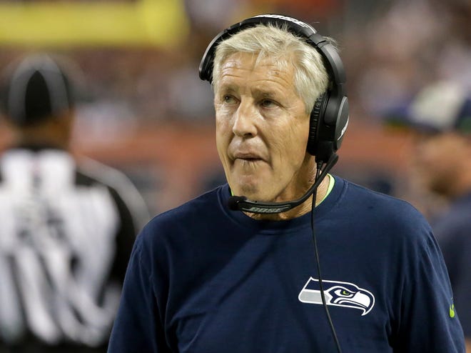 Seahawks coach Pete Carroll is looking to avoid the first 0-3 start in his career.