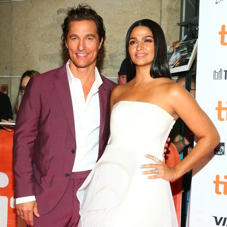 TORONTO, ON - SEPTEMBER 07:  Matthew McConaughey (L) and Camila Alves attend the "White Boy Rick" premiere during 2018 Toronto International Film Festival at Ryerson Theatre on September 7, 2018 in Toronto, Canada.  (Photo by Suzi Pratt/Getty Images) ORG XMIT: 775218403 ORIG FILE ID: 1028931332