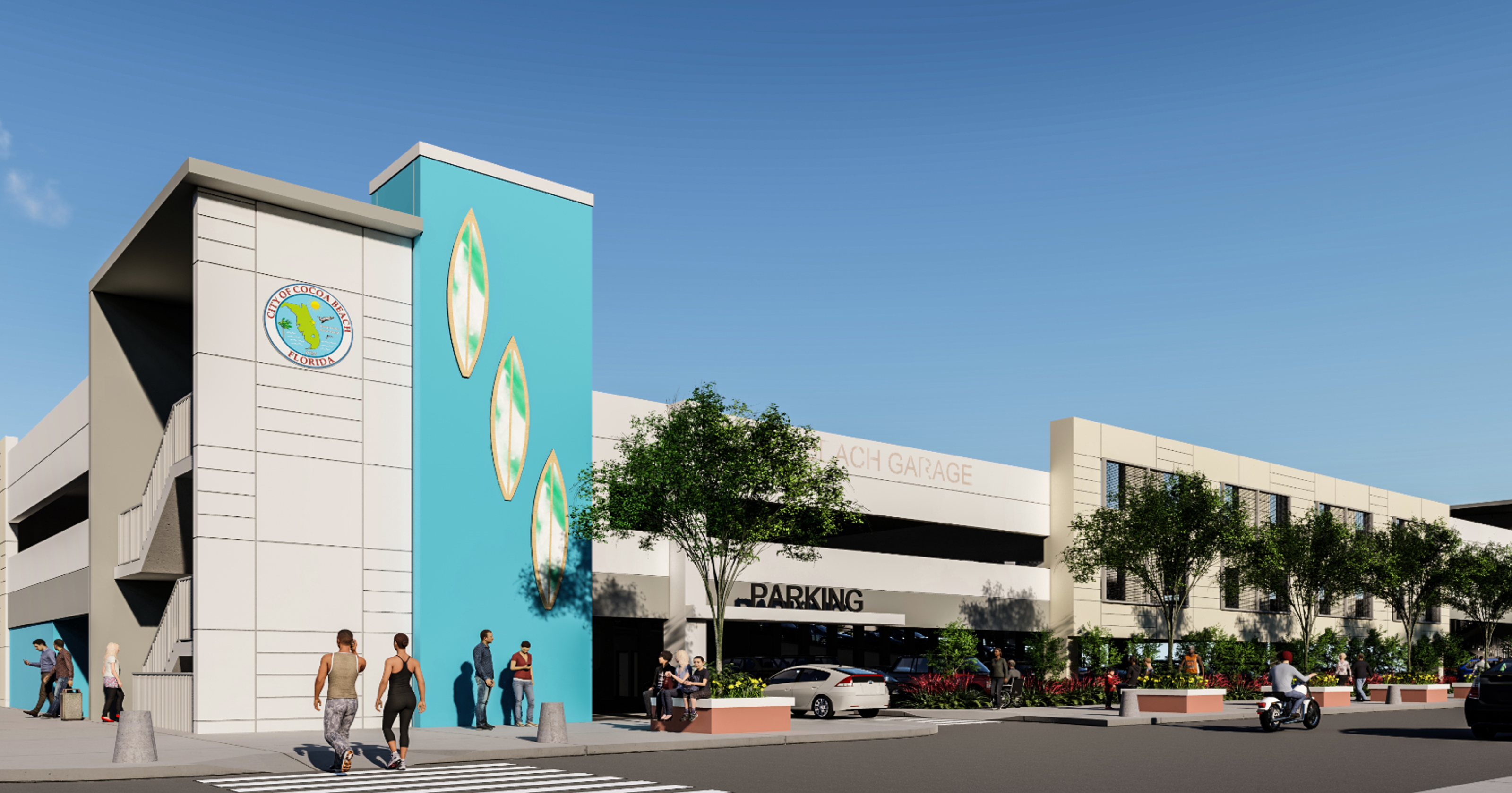 Cocoa Beach downtown parking garage construction is underway