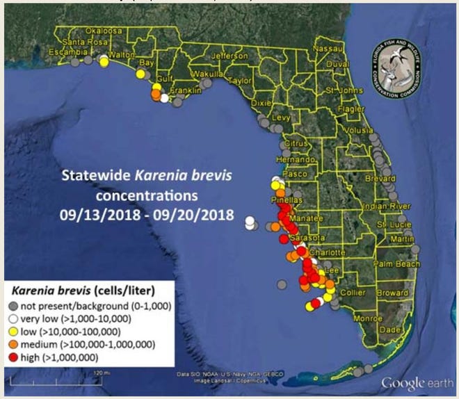 National Weather Service lifts red tide advisory lifted for Lee County