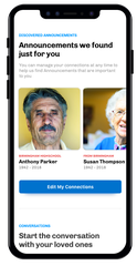 The Everdays mobile app keeps users in the loop about deaths within their circles of friends, family members and acquaintances.