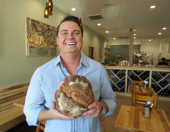 Graham Harris, owner of Decker Kitchen in Westlake Village, originally envisioned opening a delivery-based business for his rustic sourdough. Instead, "it turned into this," he says of the new restaurant, which serves salads, sandwiches and entrees, in addition to local beer and limited-production wines.