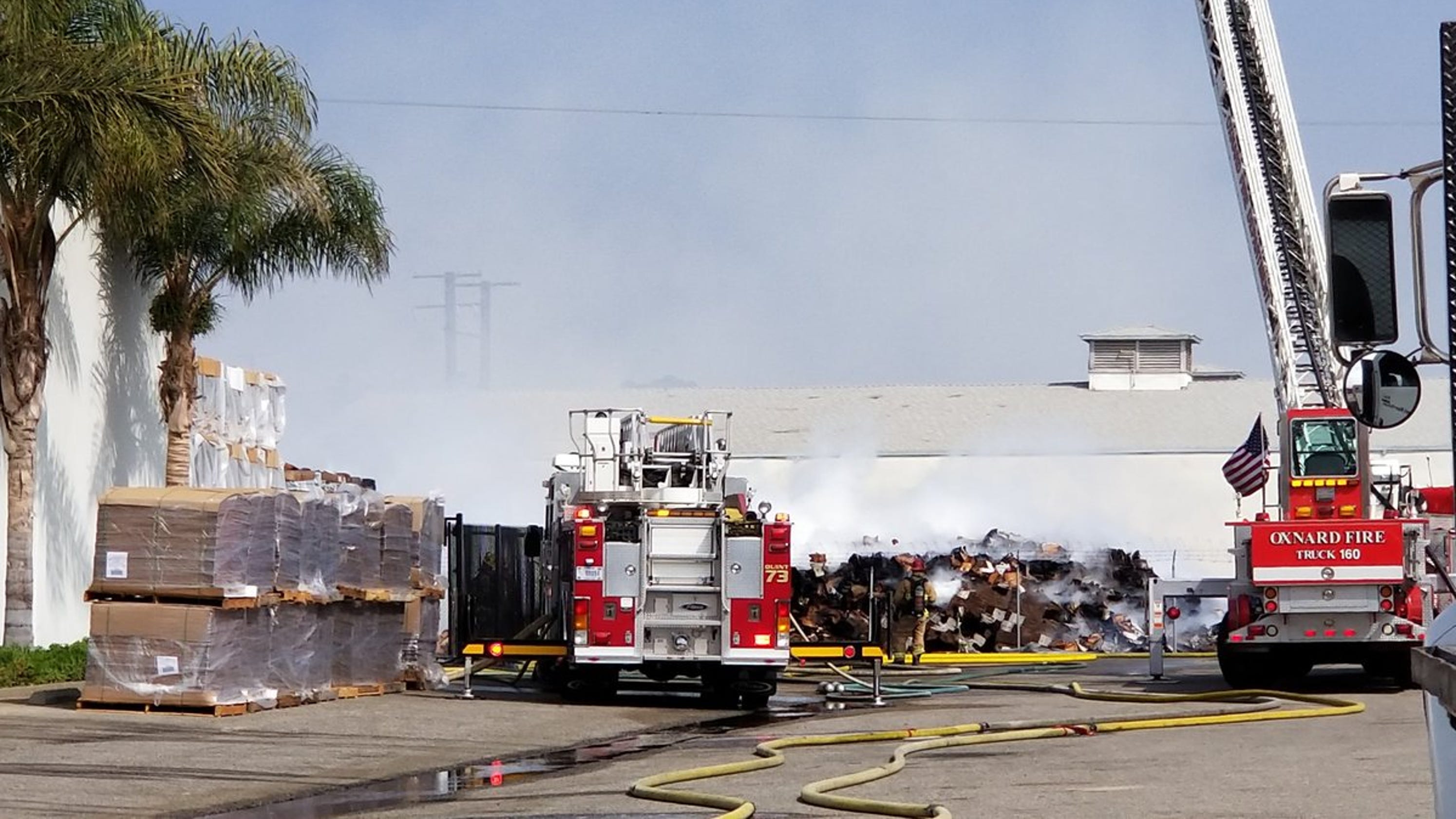 Fire reported at citrus packing plant in Oxnard
