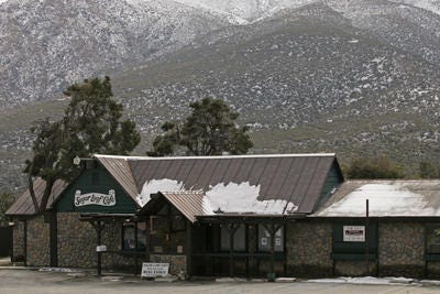 Sugarloaf Cafe, a Highway 74 landmark in Mountain Center, is back on the market again -- for sale, lease or joint venture. The restaurant has changed hands several times since it was first opened as Nightingale's in 1933. This photo was taken in February 2011.