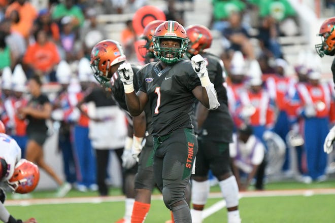 FAMU nickelback Terry Jefferson shines as a student-athlete. He earned a 4.0 for the 2018 fall semester. Jefferson also was named third-team All-MEAC for his performance on the field.