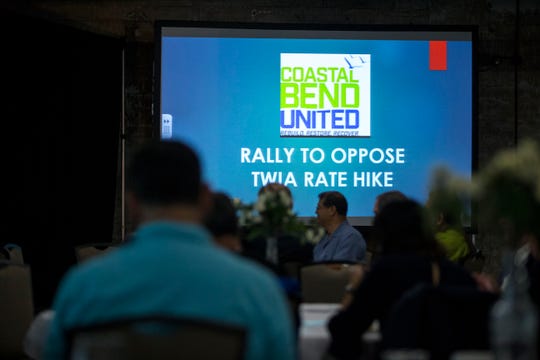 A rally to protest a windstorm insurance rate increase was held by the United Corpus Christi Chamber of Commerce along with other area chambers of commerce at the Congressman Solomon P. Ortiz International Center on Monday, September 24, 2018. 